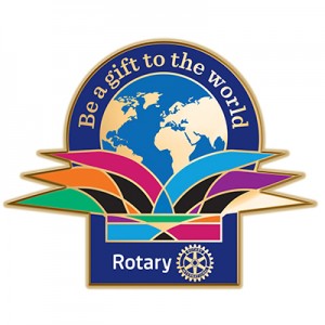 Logo des RI Weltmotto´s "be a gift to the world"